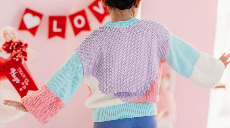 Ombre Heart Sweater