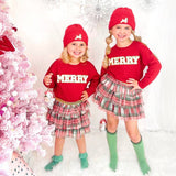 Merry Patch Christmas Sweatshirt - Kids