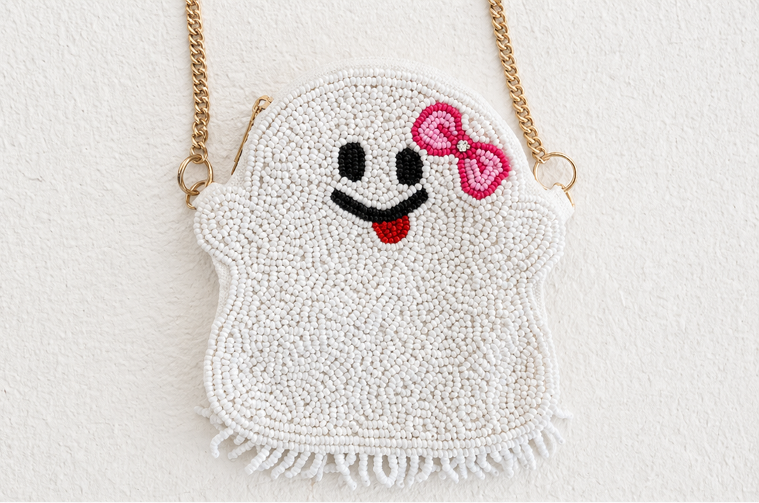 Beaded Purse - Girly Ghost