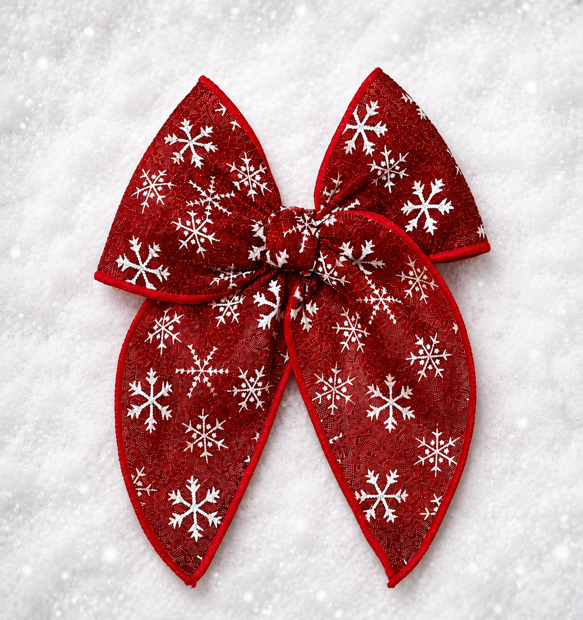 Snowflake Sparkle Hair Bow