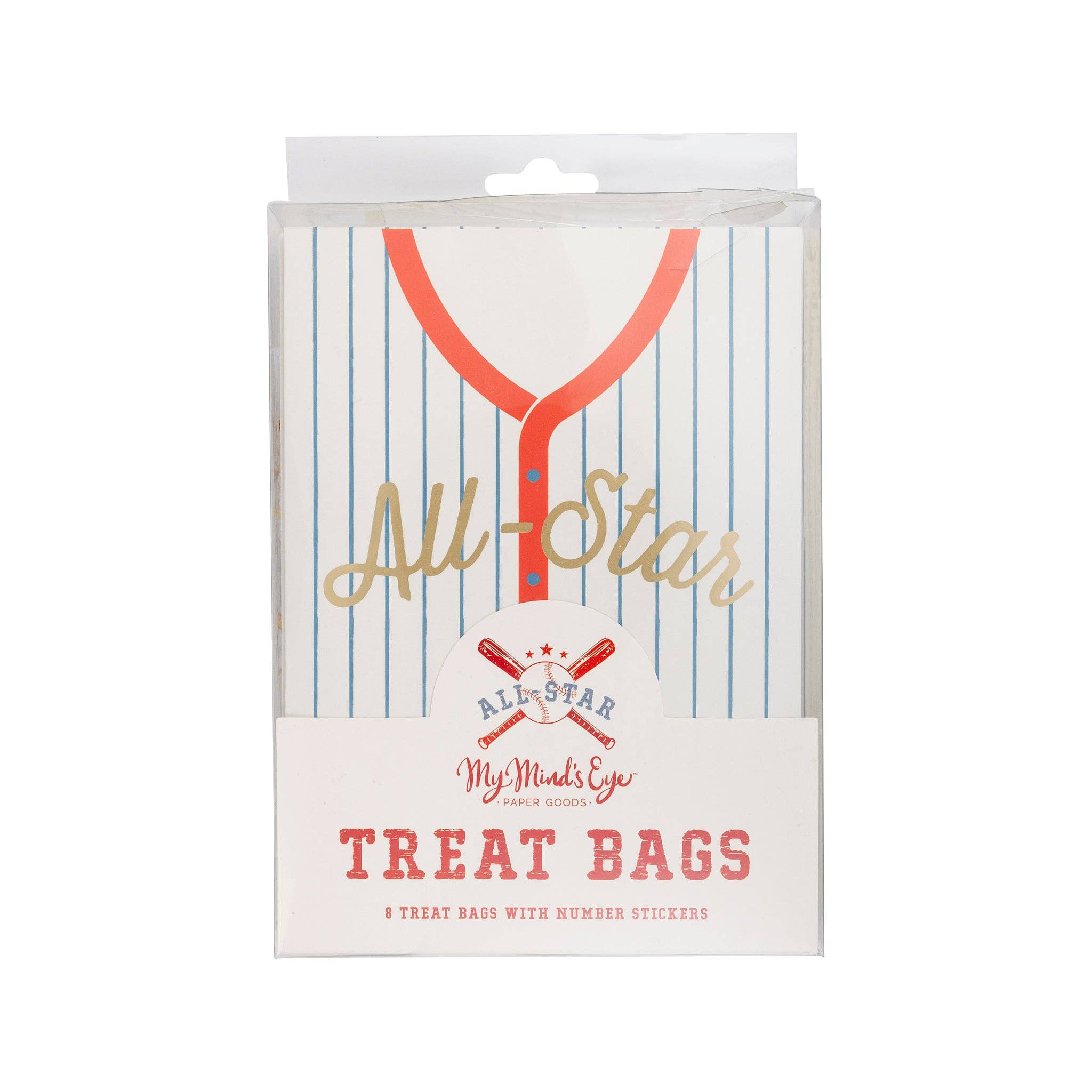 Baseball Treat Bags - 8 PK