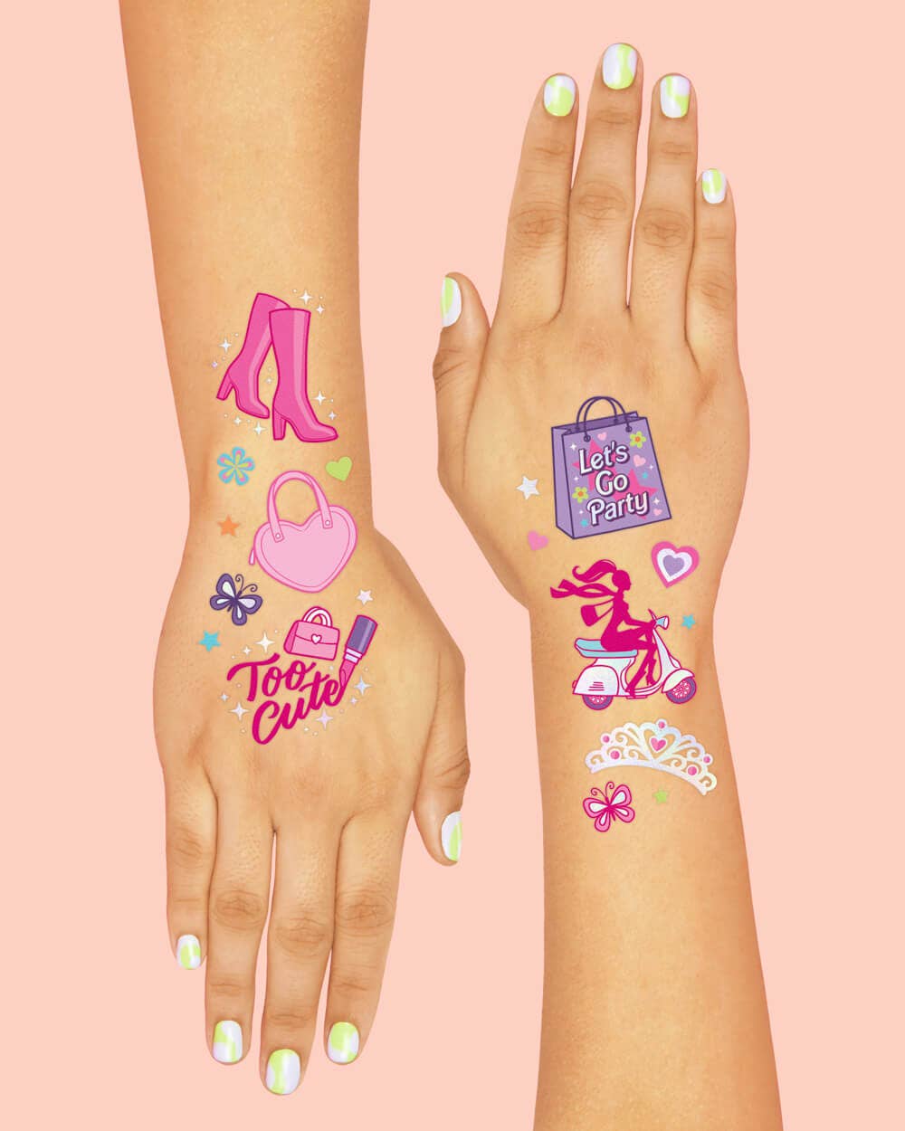 Kids Barbie Temporary Tattoos