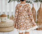 Elara Ribbed Knit Dress - Amber Wave