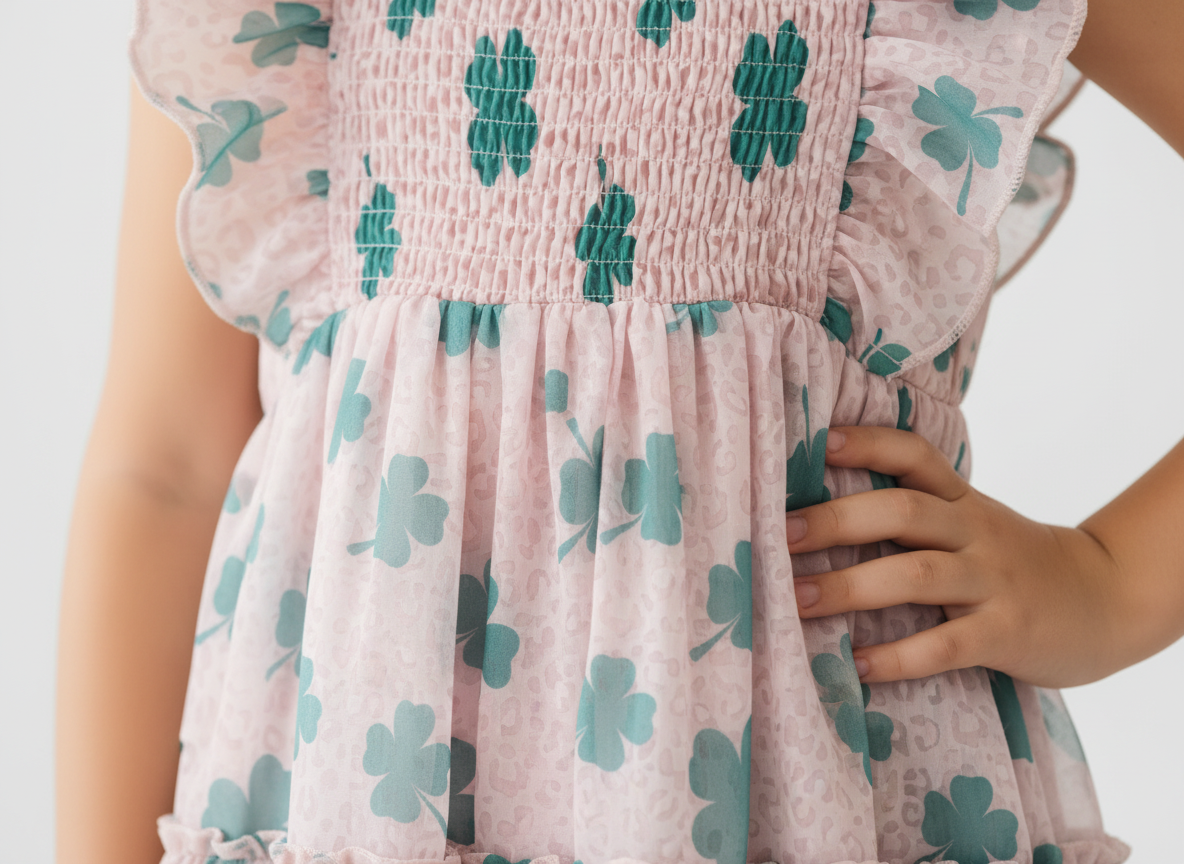 Brielle Shimmer Dress - Lucky Leopard