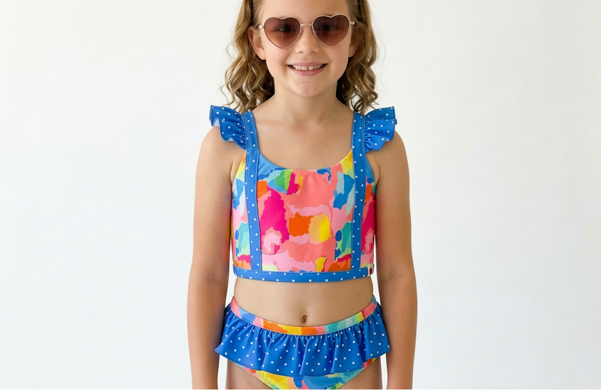 Nora Swimsuit - Rainbow Sherbet Splash (Pre-Order)