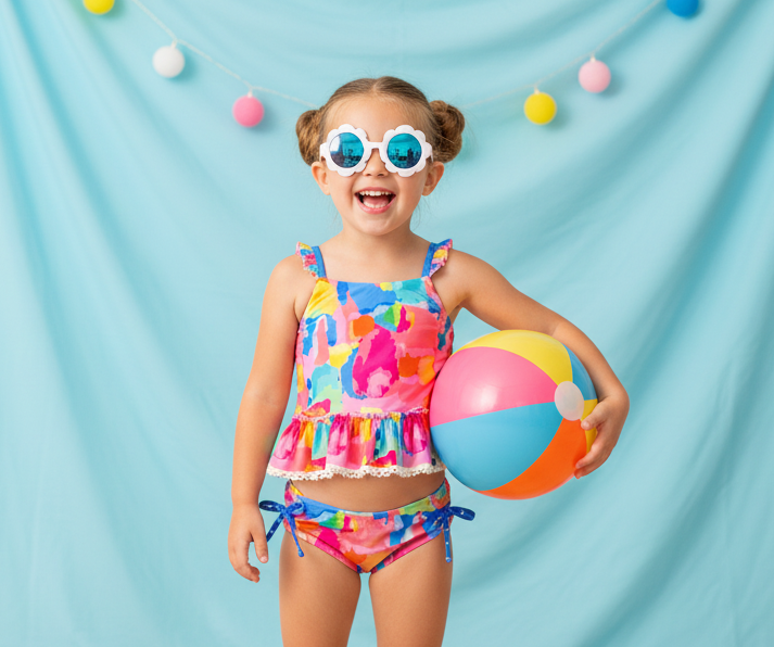 Selah Tankini Swimsuit - Rainbow Sherbet Splash (Pre-Order)