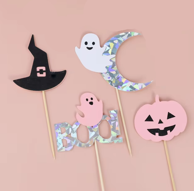 Halloween Cake Topper - 4 PC