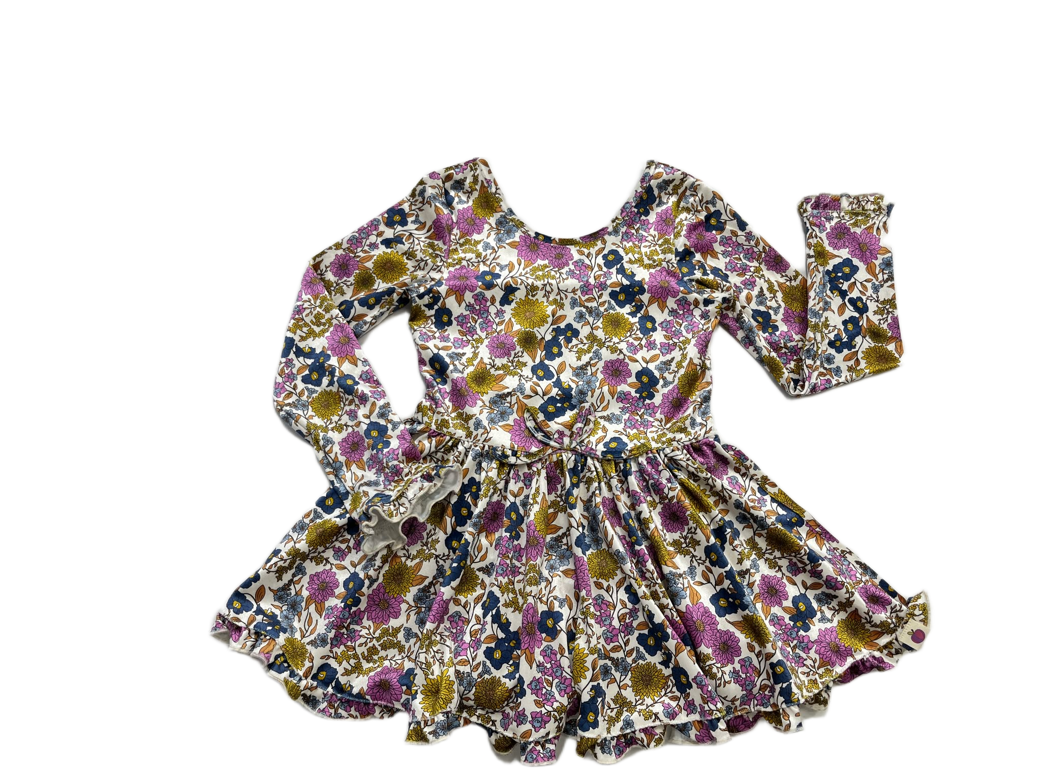 Farrah Velvet Leotard - Violet Fields (Pre-Order)