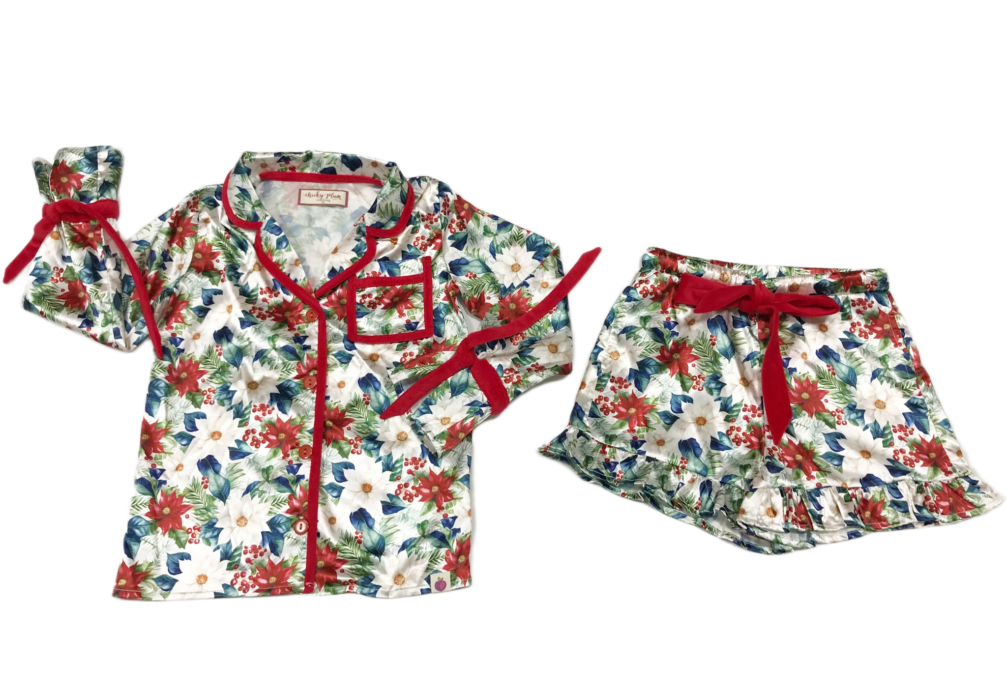 Satin Loungewear Set - Snowberry (Pre-Order)