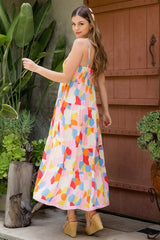Women's Smocked Maxi Dress | Brushstokes