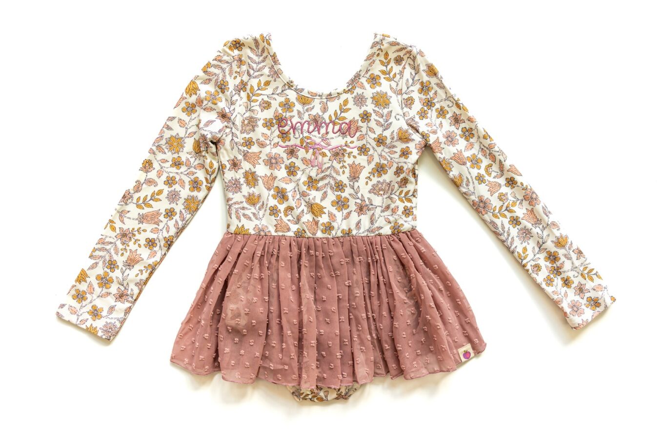 Farrah Leotard - Spiced Peach