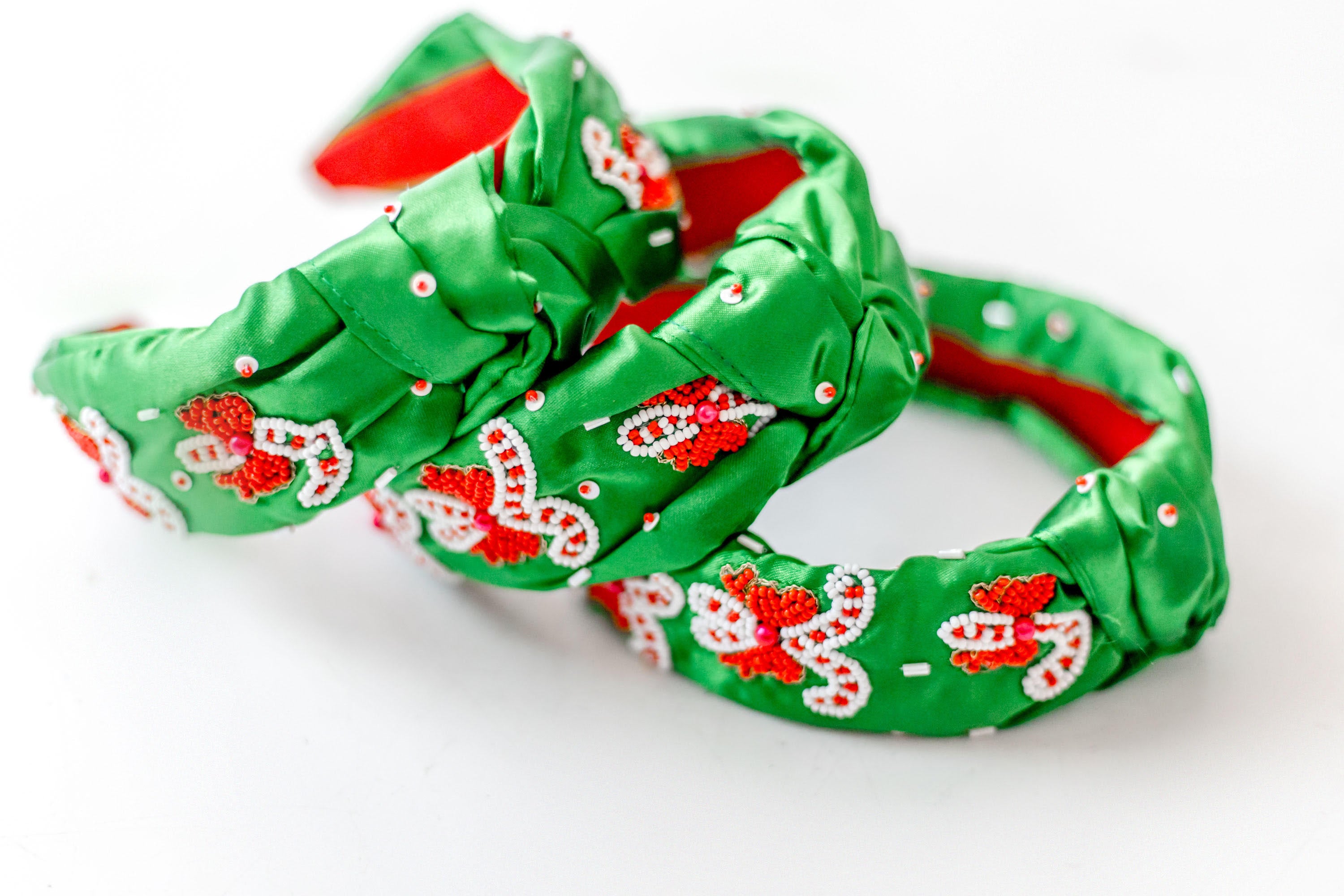 Beaded Headband - Satin Spruce