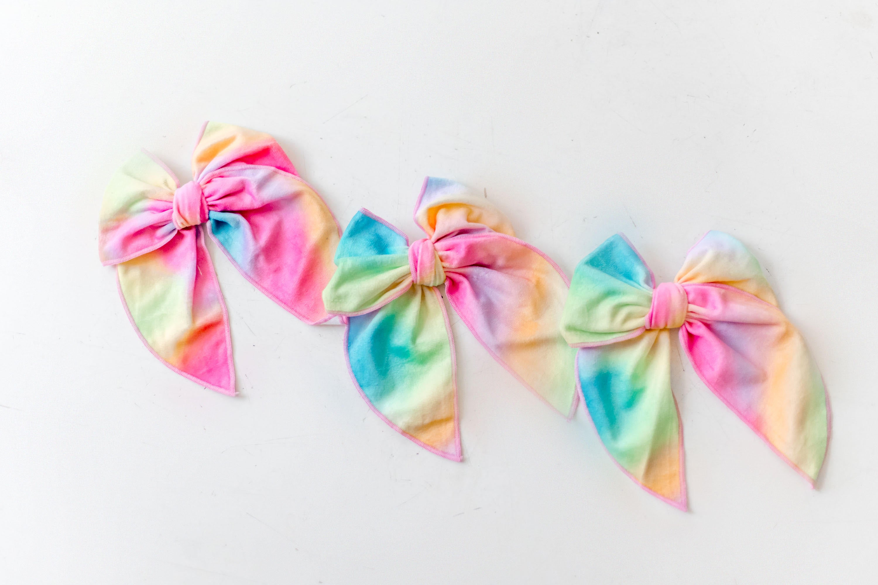 Tie Dye Hair Bow - Brighten Up