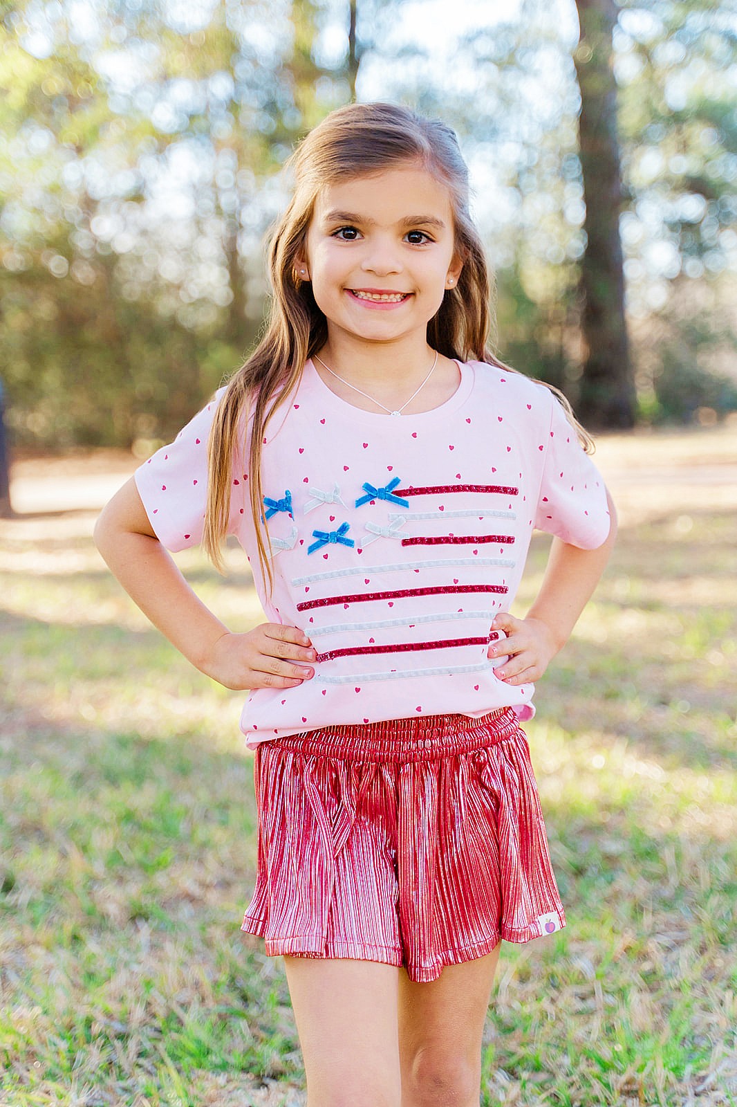 Metallic Shorts - Cherry Sparkle (Pre-Order)