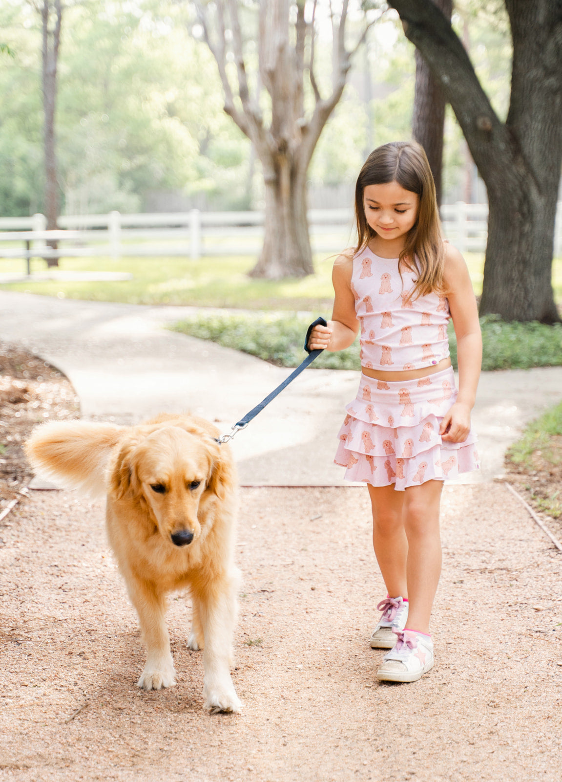 Active Skirt - Puppy Bow Parade (Pre-order)