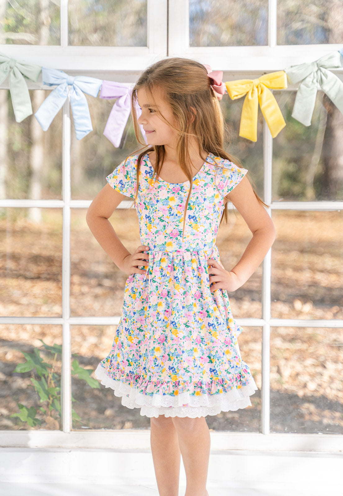 Myra Dress - Sunlit Garden (Pre-Order) – Cheeky Plum