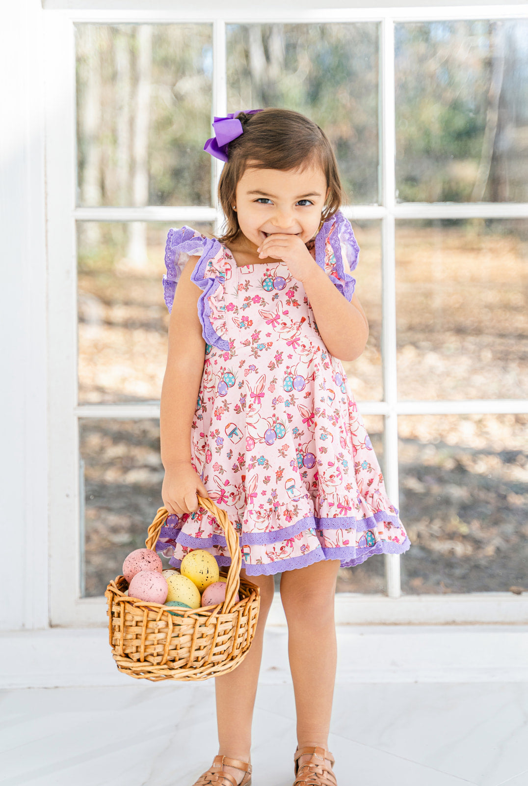 Drew Knit Dress - Painted Egg Parade (Pre-Order)