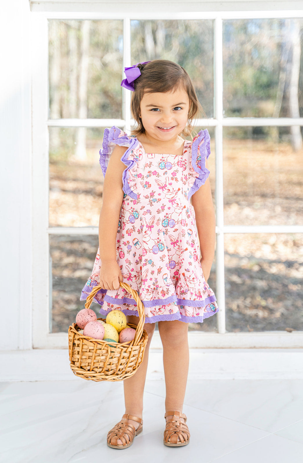 Drew Knit Dress - Painted Egg Parade (Pre-Order) – Cheeky Plum