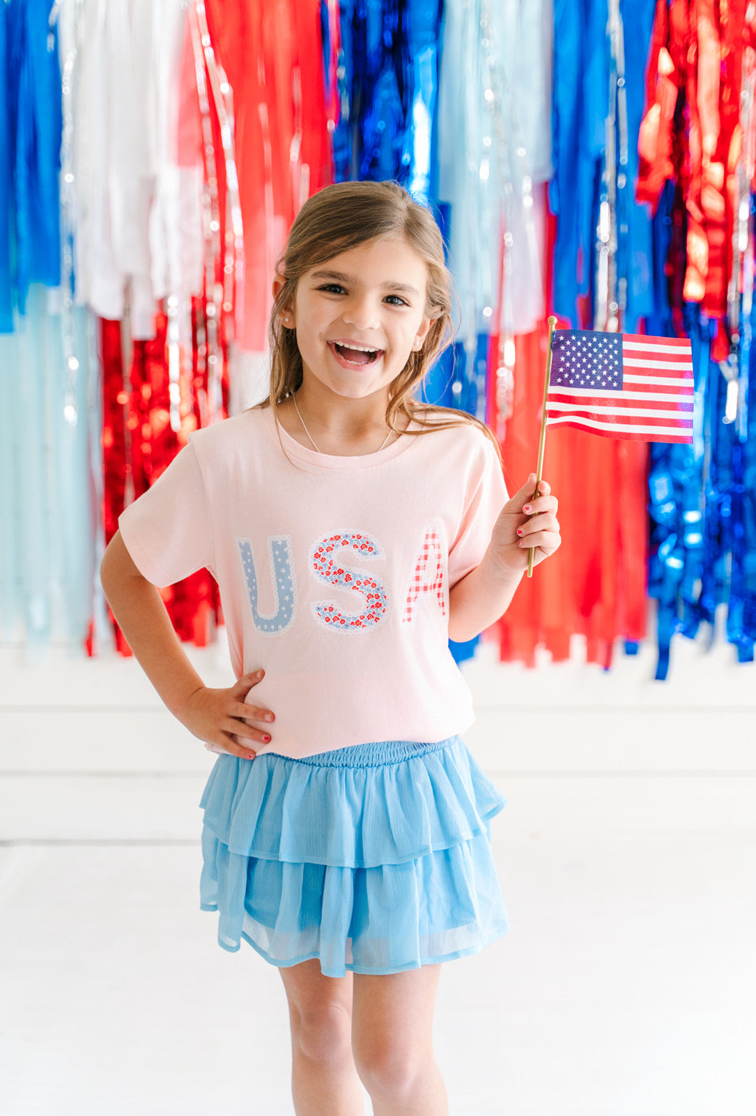 Graphic Tee - Pink USA