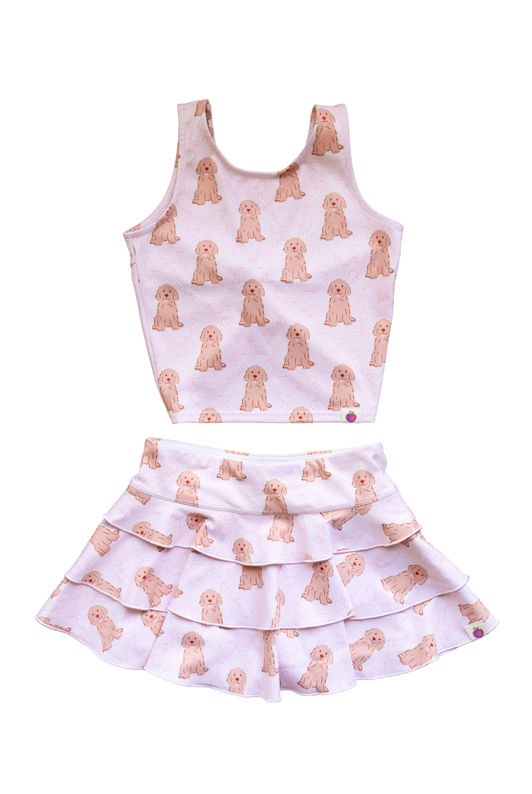 Active Skirt - Puppy Bow Parade (Pre-order)