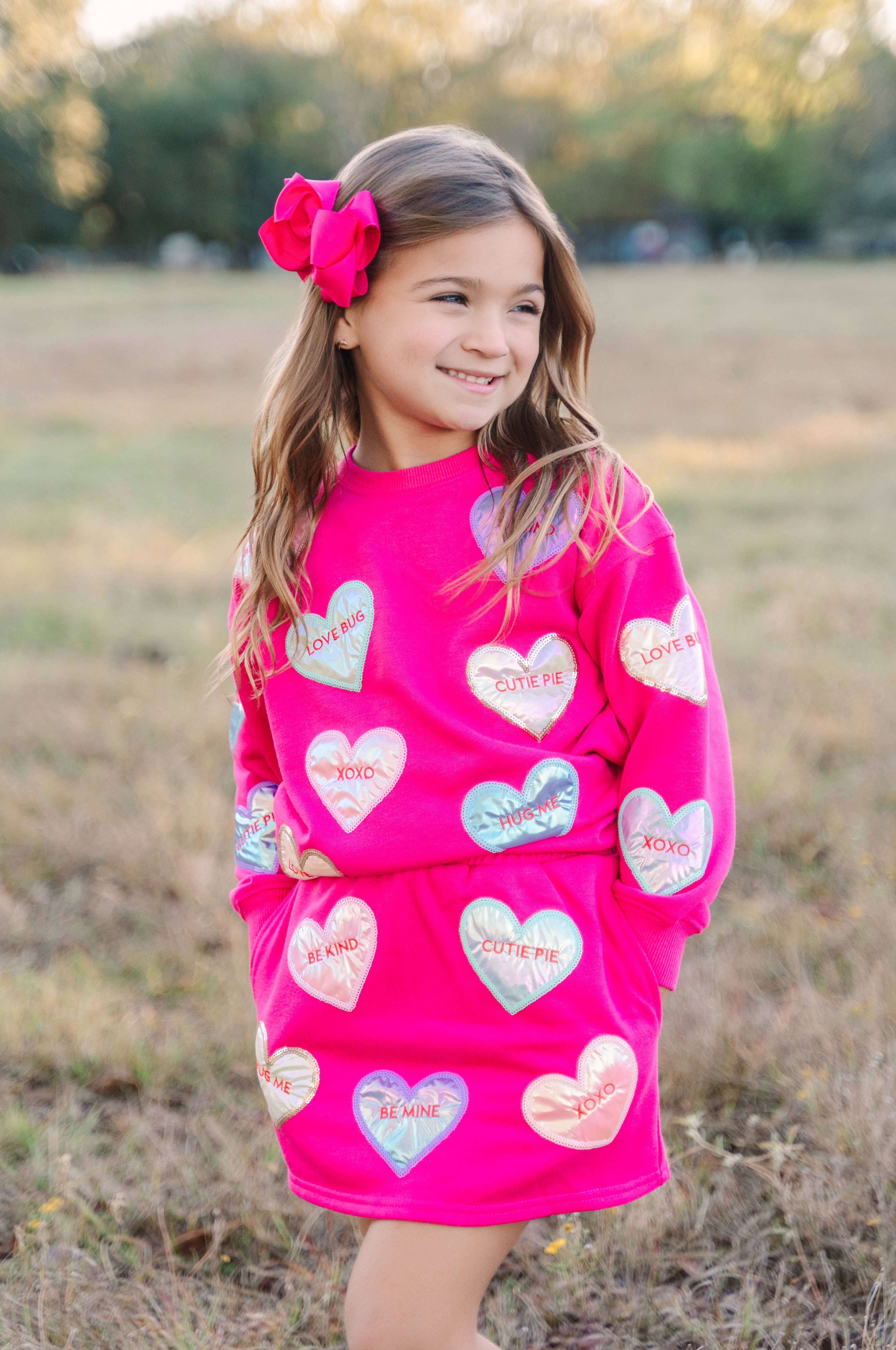 Skirt - Shimmer Candy Hearts