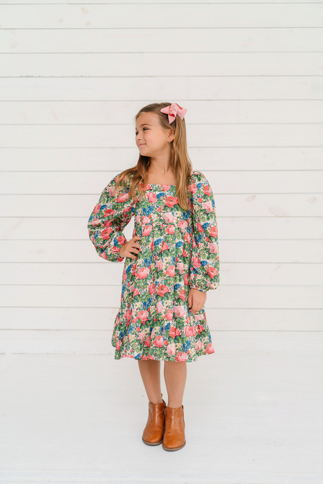 Puff Sleeve Gauze Dress - Bluebell & Briar