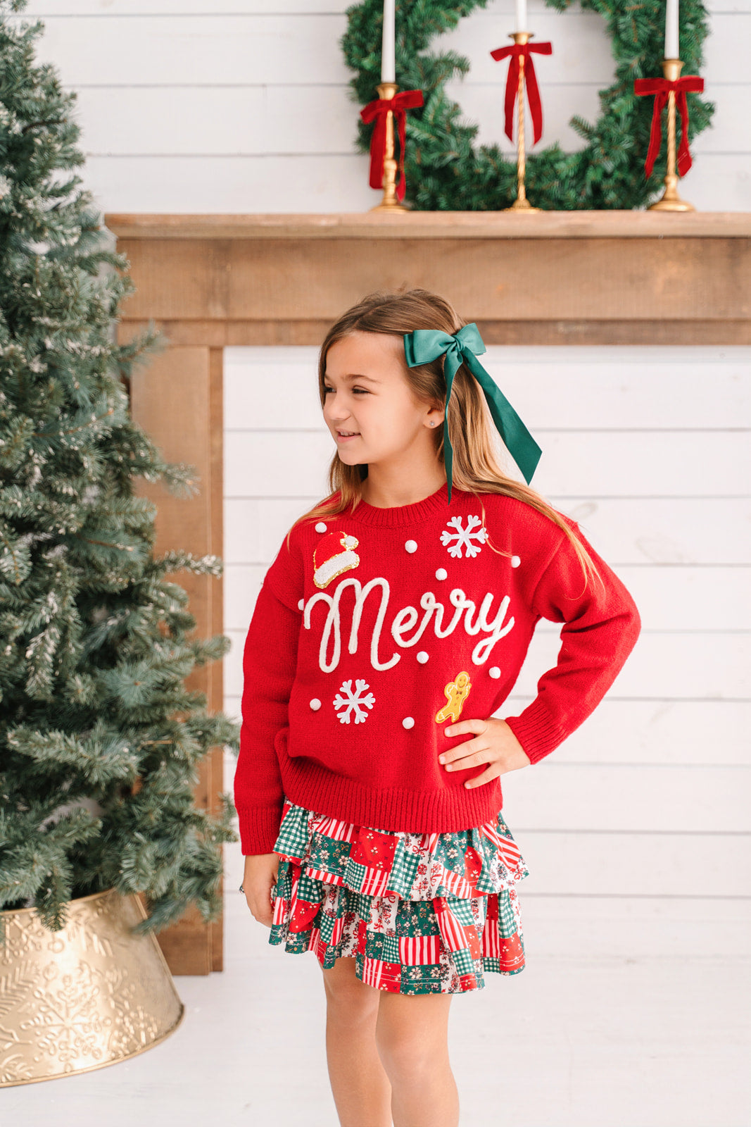 Blaire Skirt - Holiday Quilt (Pre-Order ships end of October)