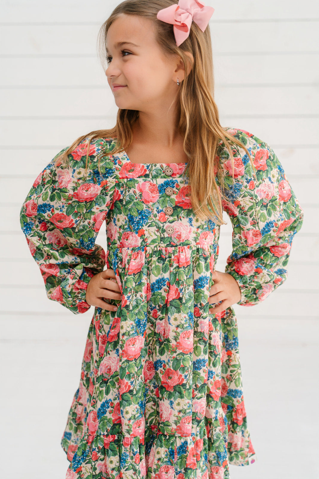 Puff Sleeve Gauze Dress - Bluebell & Briar