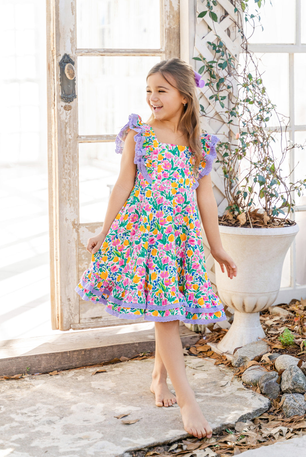 Drew Knit Dress - Garden Party