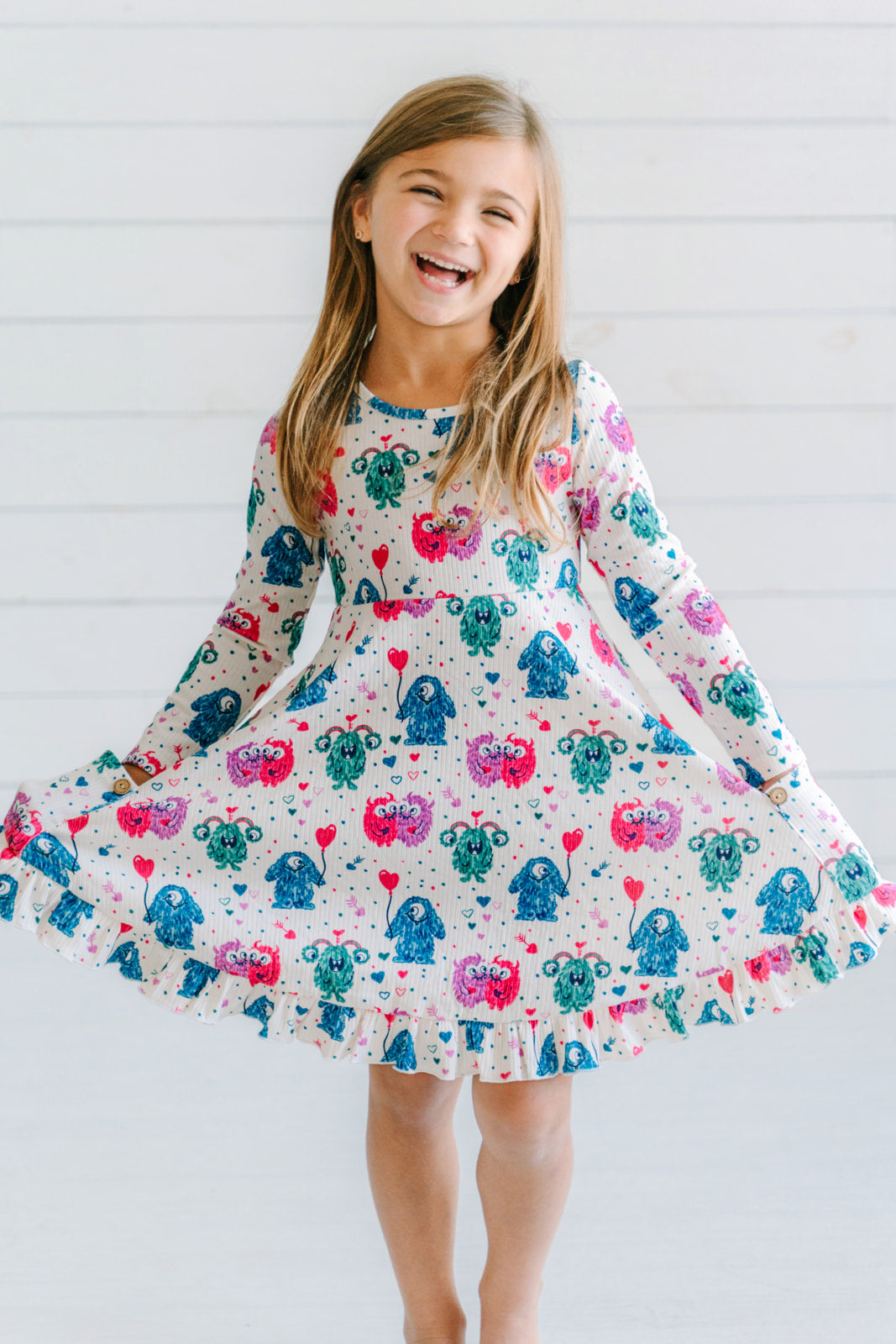 Elara Ribbed Knit Dress - Monster Love