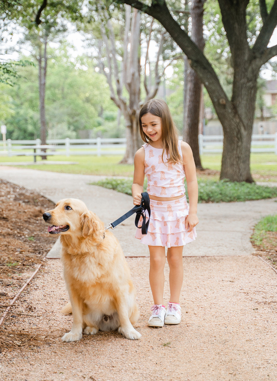 Active Skirt - Puppy Bow Parade (Pre-order)