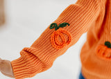 Embroidered Sweater - Pumpkin