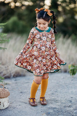 Annistyn Knit Dress - Sunny Spice Garden