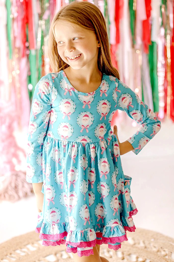 Myra Knit Dress- Teal Tidings (Pre-Order)