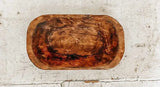 Rustic Wooden Dough Bowl