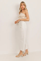 Women's JBD High Rise Utility Wide Leg Jeans | Off White