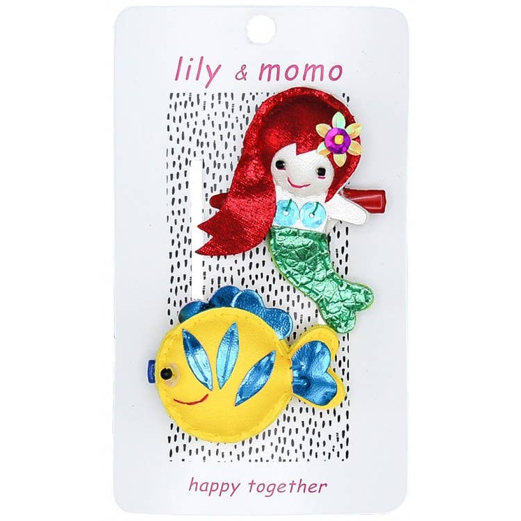 Lily & Momo Hair Clip - Mermaid & Fishie