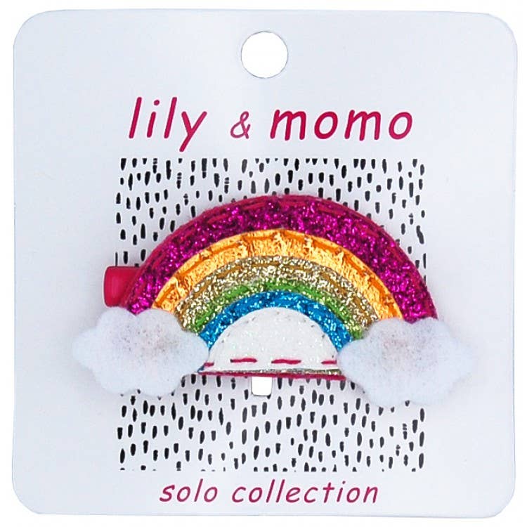 Lily & Momo Hair Clip - Over the Rainbow