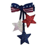 Patriotic Dangle Stars Hairclip