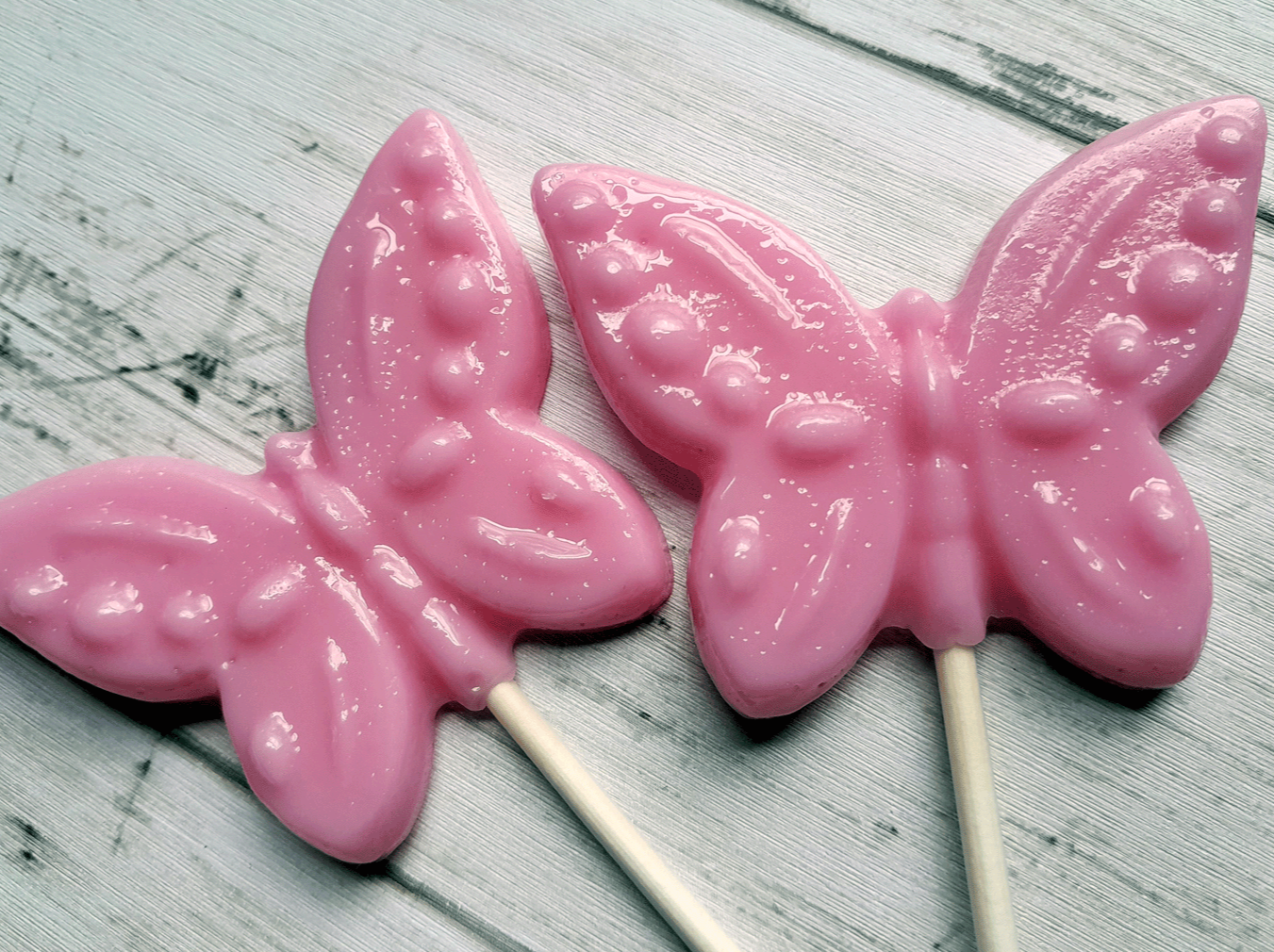 Pastel Butterfly Lollipop | Cotton Candy