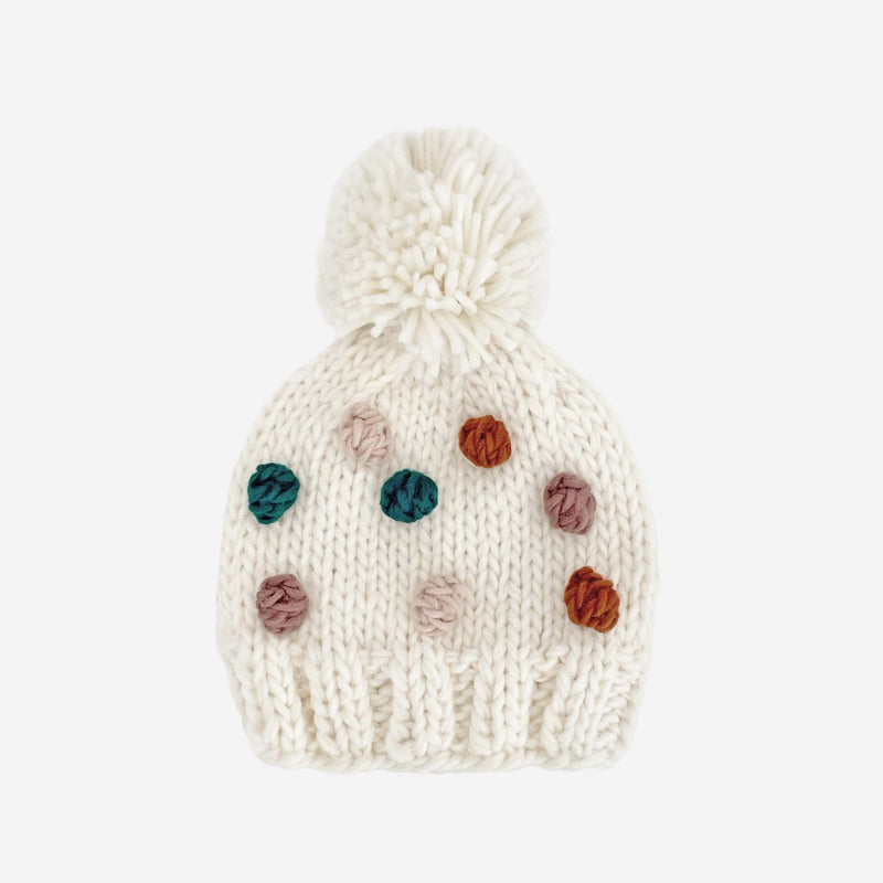 Knit Beanie Hat - Percy Dot
