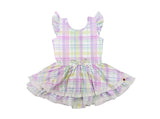 Farrah Leotard - Pastel Plaid