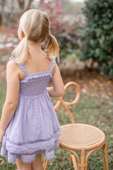 Ura Clip Dot Dress - Soft Lilac