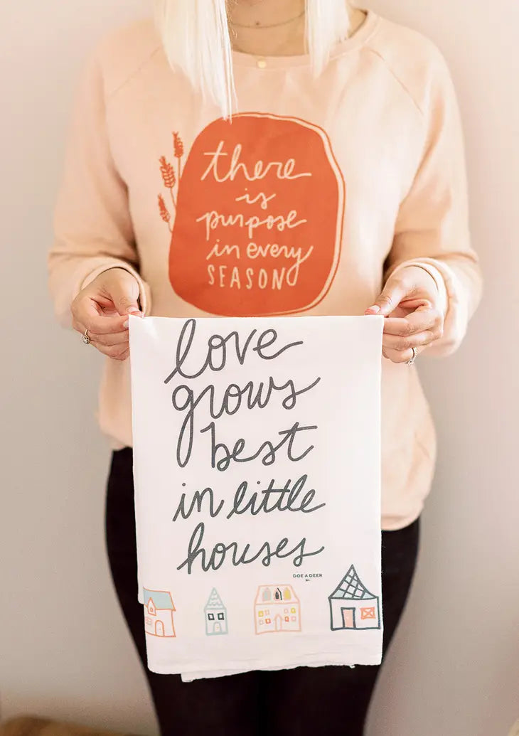 Love Grows Best - Flour Sack Towel | Spring