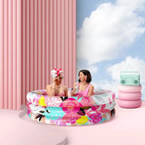 Stop and Smell the Rosé Luxe Inflatable Pool