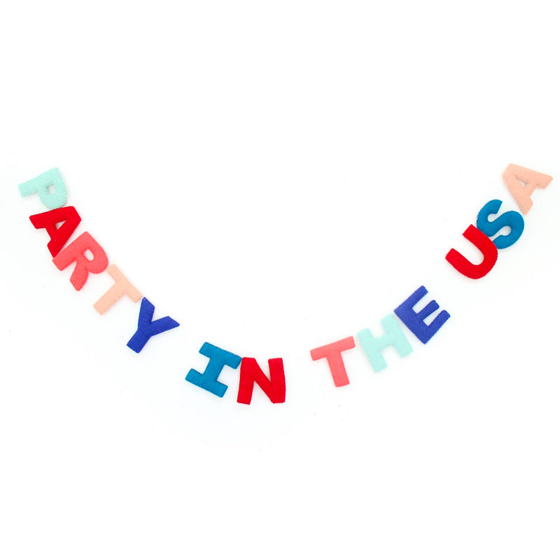 Party in the USA felt garland