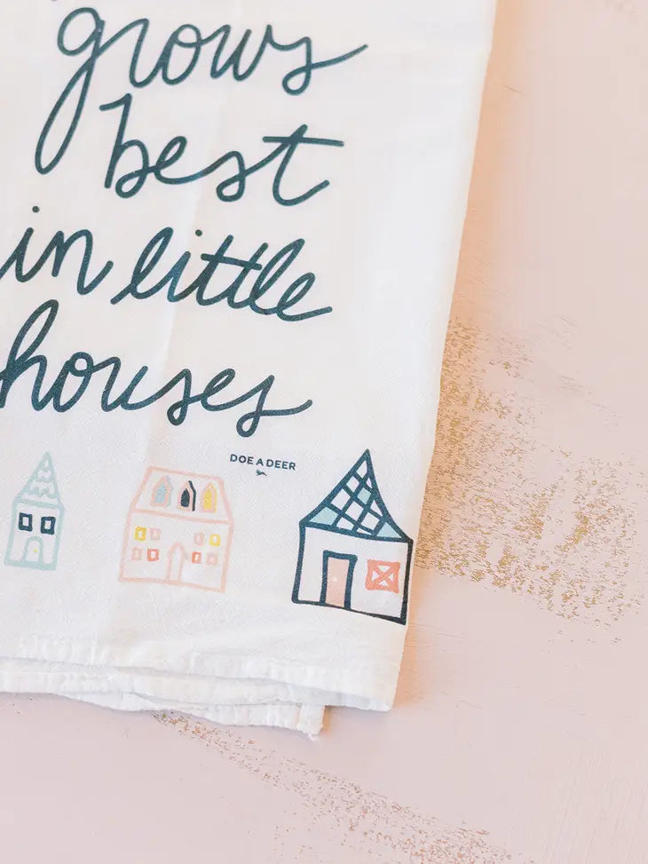Love Grows Best - Flour Sack Towel | Spring