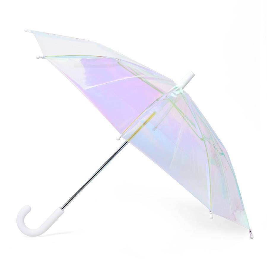 Kids Umbrella - Holographic with White Handle
