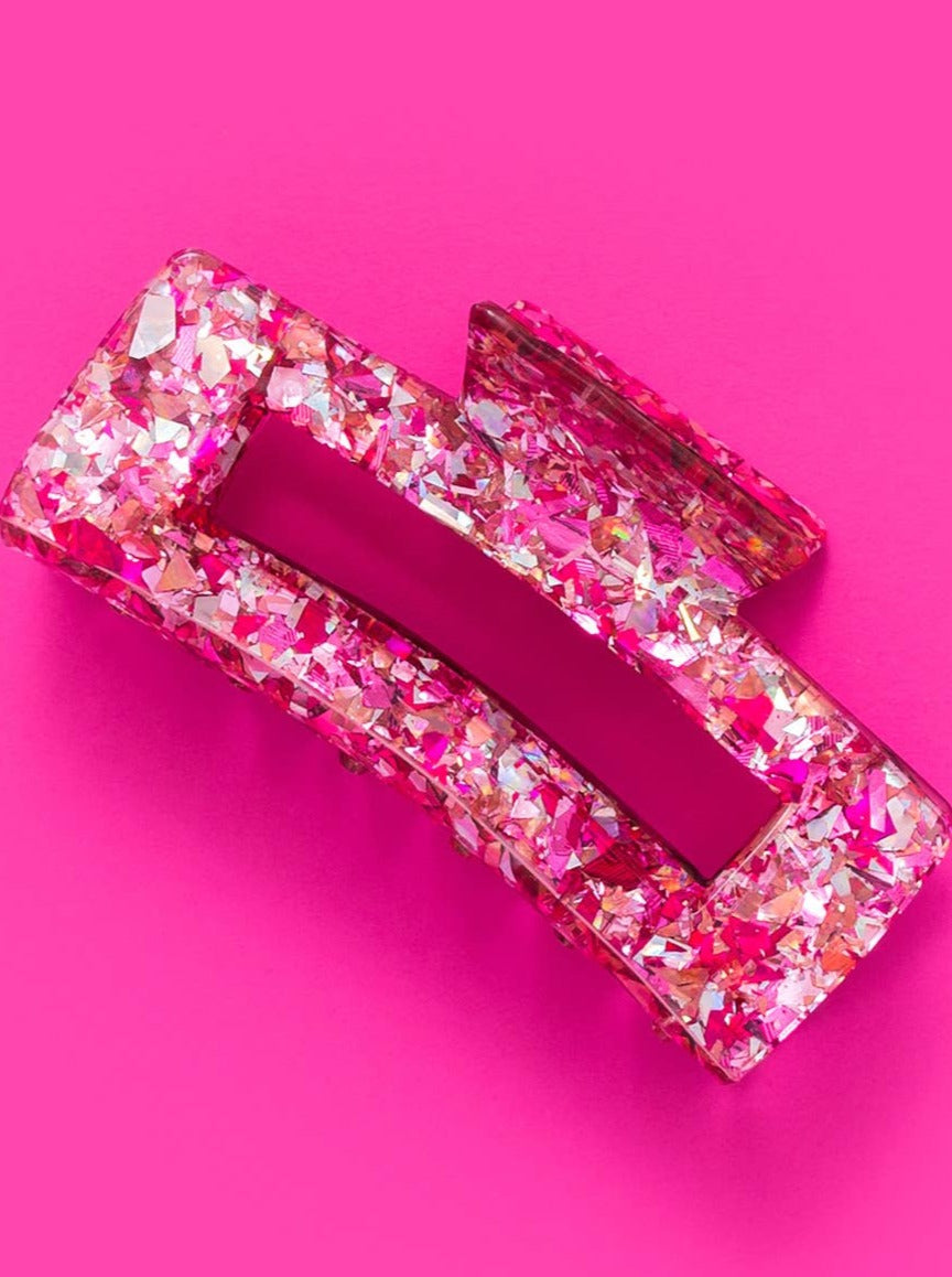 Claw Clip - Pink Confetti