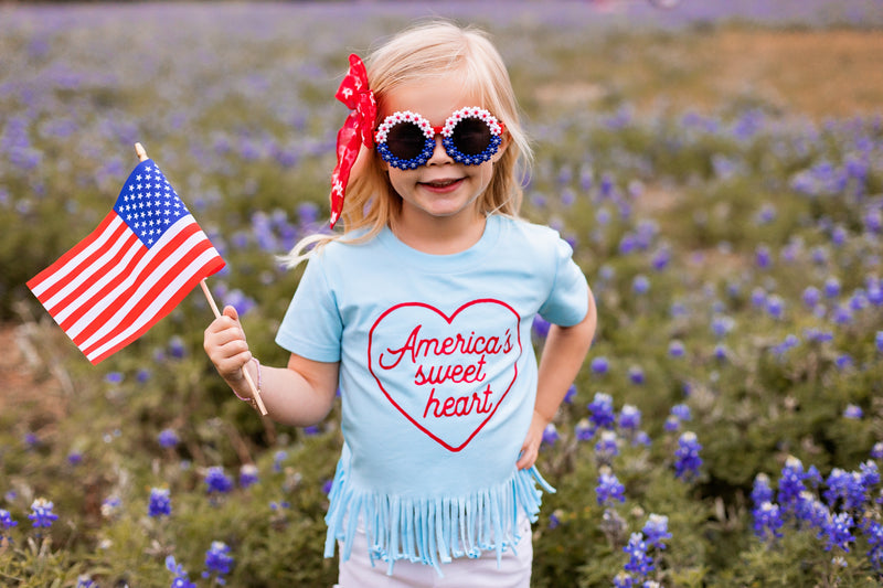 Vintage Fringe Tee - Americas Sweetheart